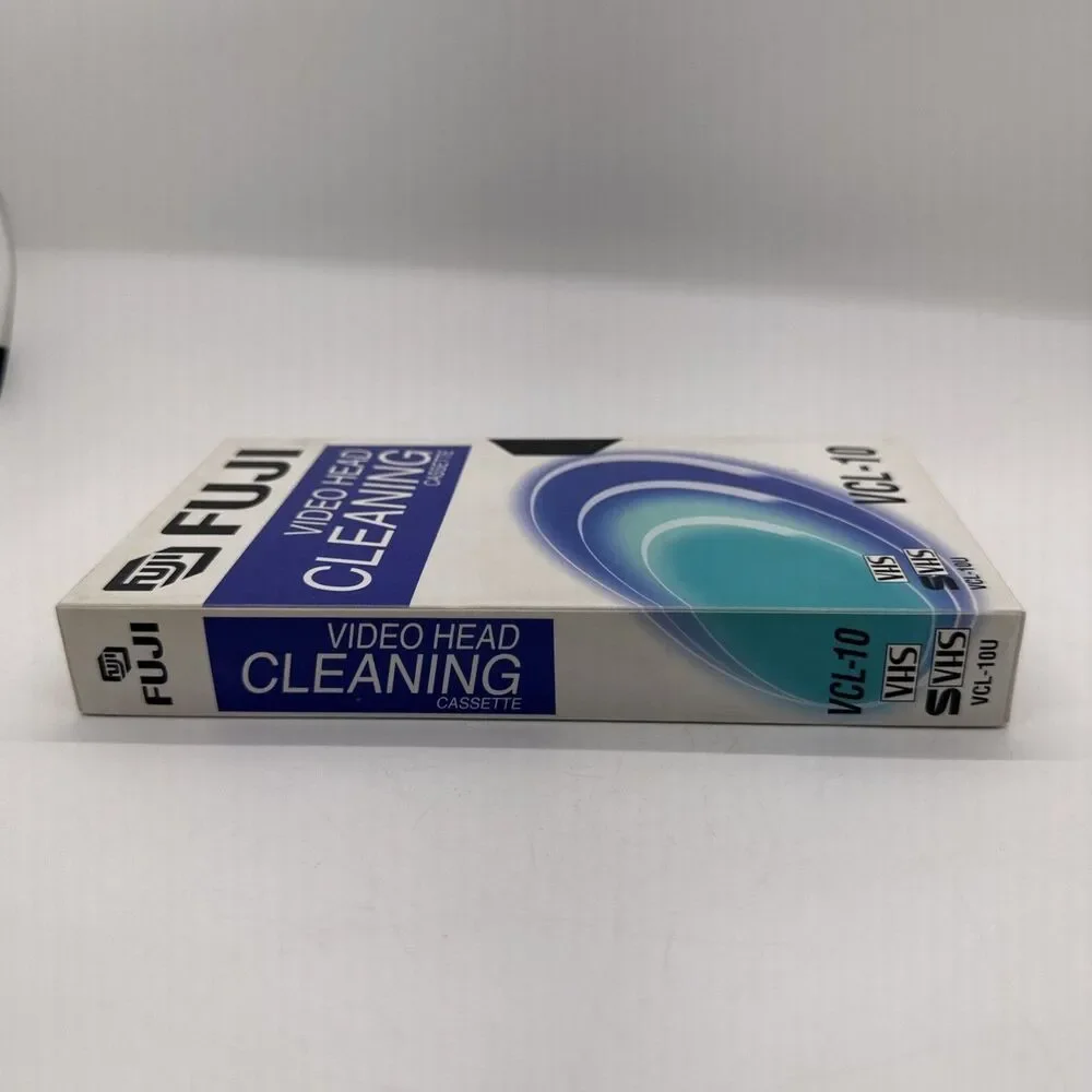 Video Head Cleaning Cassette Fuji VHS & S-VHS VCR Model# VCL-10U D Excellnt Cond